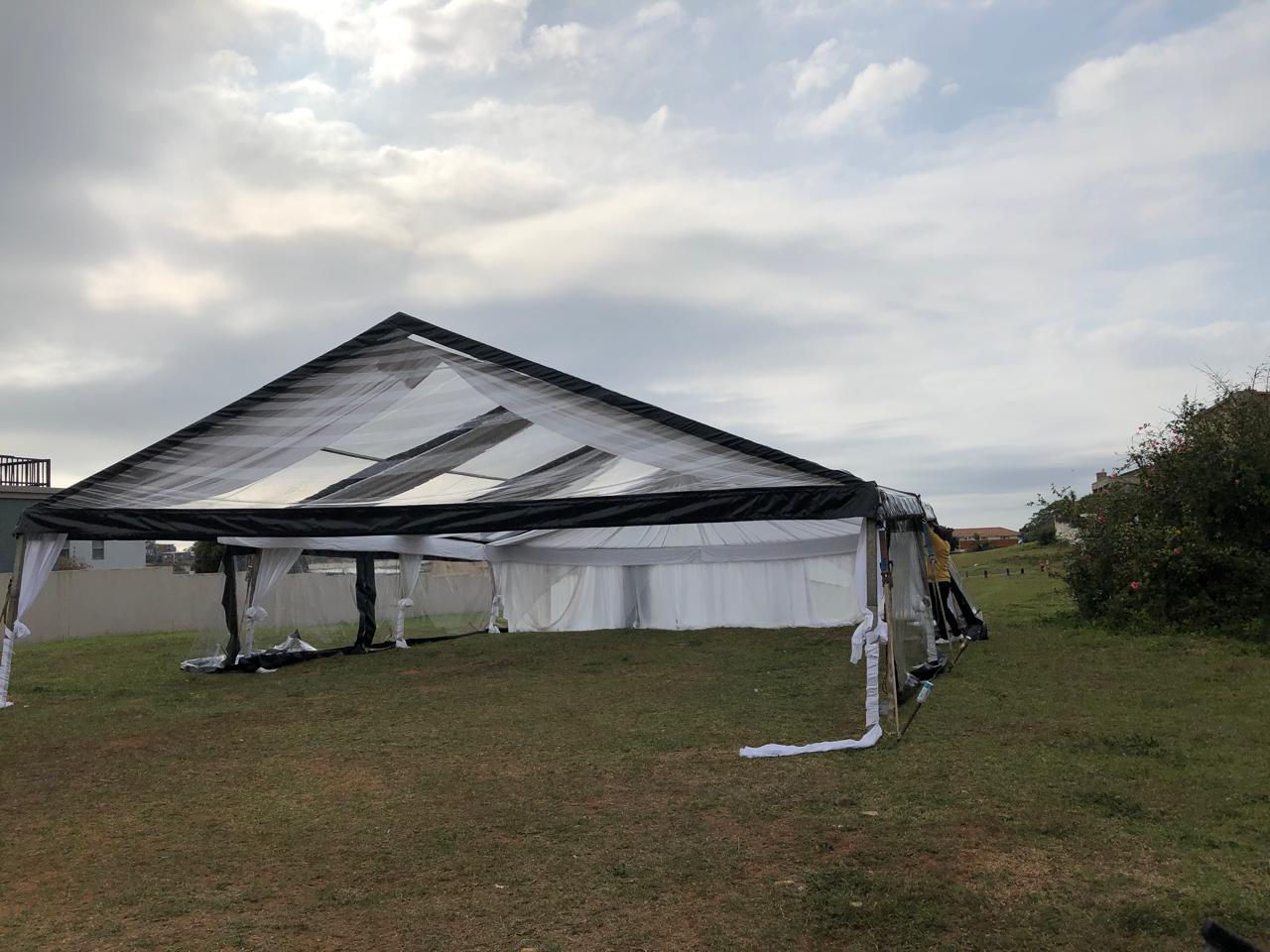 Modern event tent design in Durban